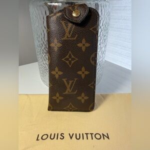 Authentic Louis Vuitton Monogram Etui Lunette PM Glasses Case